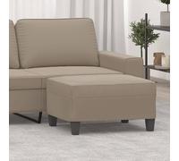 vidaXL Poggiapiedi Tortora 70x55x41 cm in Tessuto Microfibra