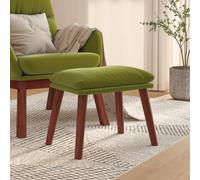 vidaXL Poggiapiedi Verde Chiaro 45x29,5x35 cm in Velluto