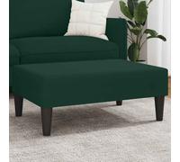 vidaXL Poggiapiedi Verde Scuro 77x55x31 cm in Velluto