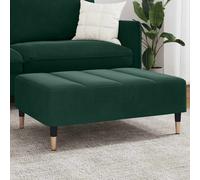 vidaXL Poggiapiedi Verde Scuro 77x55x31 cm in Velluto