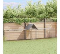 vidaXL Pollaio 5x1x1,5 m in Acciaio Zincato