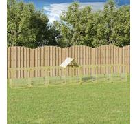 vidaXL Pollaio 700x100x150 cm in Legno Massello di Pino Impregnato