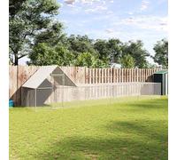 vidaXL Pollaio 8x2x2 m in Acciaio Zincato