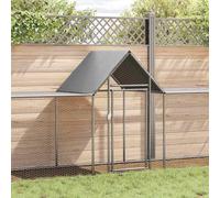 vidaXL Pollaio 9x1x1,5 m in Acciaio Zincato