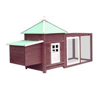 vidaXL Pollaio con Casetta Nidificazione Moca 190x72x102 cm in Abete
