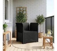 vidaXL Poltrona a 1 Posto Aspetto Rattan PP Antracite
