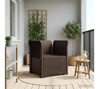 vidaXL Poltrona a 1 Posto Aspetto Rattan PP Marrone 68 x 62 x 70,5 cm