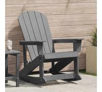 vidaXL Poltrona a dondolo Adirondack Grigio chiaro 92 x 73,5 x 92 cm