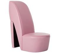 VIDAXL - Poltrona A Forma Di Scarpa Con Tacco In Similpelle Rosa