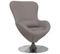 vidaXL Moderna poltrona tortora | Seduta con cuscino in memory foam | Eleganti braccioli a forma di cuneo | Tessuto robusto | Aspetto moderno per soggiorno e ufficio | Mobili con braccioli imbottiti