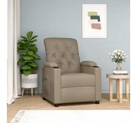 vidaXL Poltrona Alzapersona Cappuccino in Similpelle