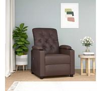 vidaXL Poltrona Alzapersona Marrone in Similpelle