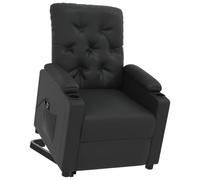 VIDAXL - Poltrona Alzapersona Reclinabile Nero In Similpelle