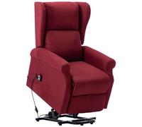 VIDAXL - Poltrona Alzapersona Rosso Vino in Tessuto - SPEDIZIONE GRATUITA