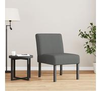 vidaXL Poltrona Bassa Grigio Scuro in Tessuto
