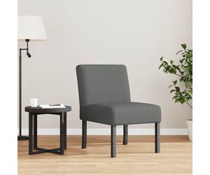 vidaXL Poltrona Bassa Grigio Scuro in Tessuto