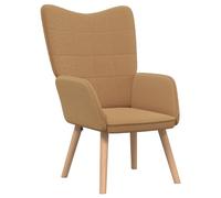 vidaXL Poltrona Beige Moderna Ergonomica e Confortevole per Lettura Seduta Interna Struttura in Legno Design Elegante Soggiorno Arredo Testurizzato