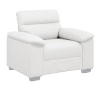vidaXL Poltrona Bianca 60 cm in Similpelle, Divano Singolo, Sedia Accento, Sedia Relax, Poltrona, Sedia TV, Divano a Un Posto, Divano a Un Posto