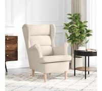 vidaXL Poltrona Bianca 74x84x100 cm Lino