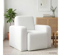 vidaXL Fauteuil Wit Stof