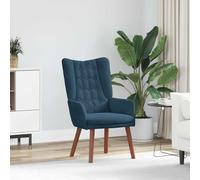 vidaXL poltrona Blu 63 x 67 x 94 cm Velluto