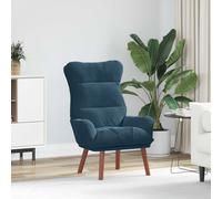 vidaXL poltrona Blu 69 x 74 x 93 cm Velluto