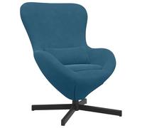 vidaXL Poltrona Blu Ergonomica Con Struttura In Acciaio Per Una Comoda Seduta Da Interno