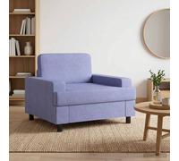 vidaXL Poltrona Blu jeans Tessuto