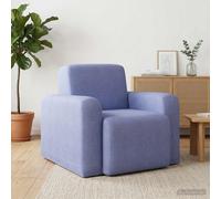 vidaXL Poltrona Blu jeans Tessuto