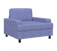 vidaXL Poltrona Blu jeans Tessuto