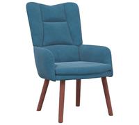 vidaXL Poltrona Blu Moderna Design Ergonomico Durevole Mobili Interni Confortevoli Sedia Imbottita per Soggiorno e Camera da Letto Leggere Rilassarsi Tempo Libero Posti Cuscini