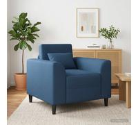 vidaXL Poltrona Blu Tessuto