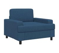 vidaXL Poltrona Blu Tessuto