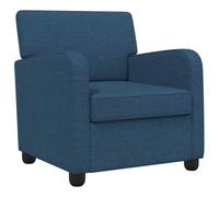vidaXL Poltrona Blu Tessuto