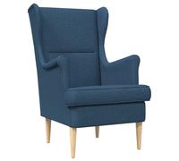 vidaXL poltrona Blu Tessuto