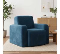 vidaXL Poltrona Blu Velluto