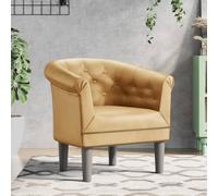 vidaXL Poltrona Cabriolet Dorata in Similpelle