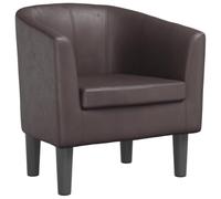 vidaXL Poltrona Cabriolet Marrone in Similpelle
