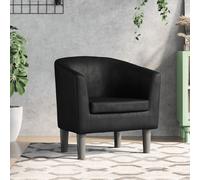 vidaXL Poltrona Cabriolet Nera in Similpelle