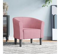 vidaXL Poltrona Cabriolet Rosa in Velluto