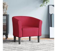 vidaXL Poltrona Cabriolet Rosso Vino in Tessuto