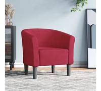 vidaXL Poltrona Cabriolet Rosso Vino in Velluto