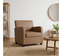 vidaXL Poltrona Cappuccino Similpelle