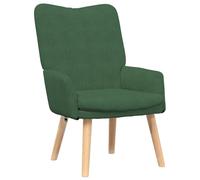 vidaXL Poltrona Comoda Verde Giungla per Soggiorno | Design Ergonomico Tessuto in Poliestere Stile Moderno Ideale per Angoli di Lettura Poltrona Rivestita in Tessuto Interno Singolo Contemporaneo