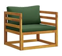 vidaXL Poltrona componibile con cuscini 100% poliestere Solid-Acacia
