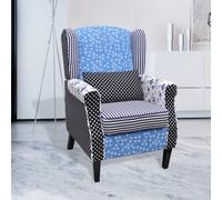 vidaXL Poltrona con Design Patchwork in Tessuto