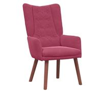 vidaXL Poltrona Contemporanea Rosso Vino Con Struttura in Legno Resistente Design Ergonomico Ideale per Uso Interno Seduta Perfetta per Soggiorno e Camera da Letto Presentando Braccioli Confortevoli