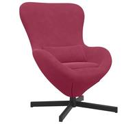 vidaXL Poltrona Contemporanea Vino Rosso Design Ergonomico in Poliestere Resistente Perfetta per Seduta in Soggiorno Cuscino Rimovibile Facile Manutenzione Sedia Interna per Adulti Comfort Tocco