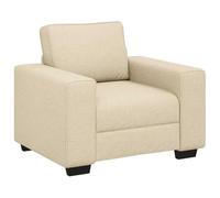 vidaXL Poltrona color crema 60 cm tessuto divano, poltrona TV, divano monopetto, poltrona lounge, poltrona relax, divano monopetto, poltrona imbottita, poltrona da ufficio