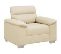 vidaXL Poltrona Crema 60 cm in Similpelle, Divano Singolo, Sedia Accento, Sedia Relax, Poltrona, Sedia TV, Divano a Un Posto, Divano a Un Posto